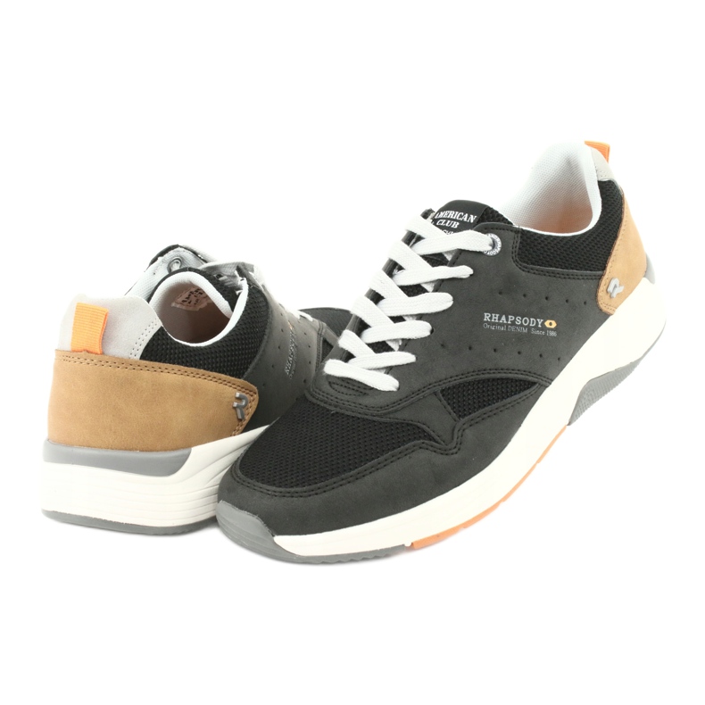 Chaussures de sport pour hommes American Club RH19 noires le noir 4 Chaussures de sport pour hommes American Club RH19 noires le noir 4