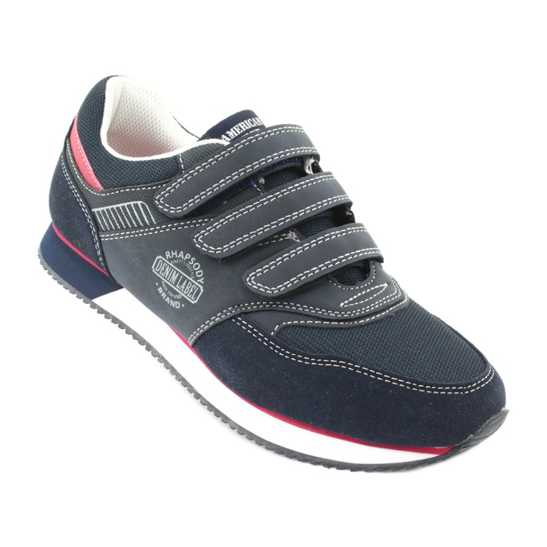 American Club Chaussures américaines RH21 bleu marine rouge 1