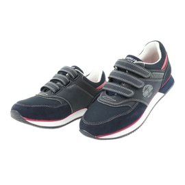 American Club Chaussures américaines RH21 bleu marine rouge 3