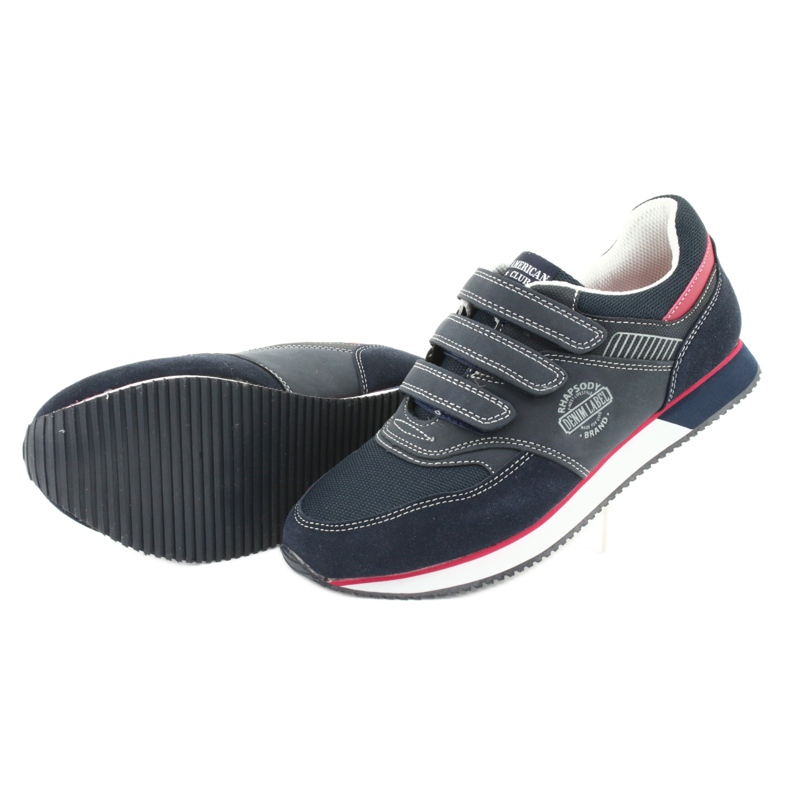 American Club Chaussures américaines RH21 bleu marine rouge 5