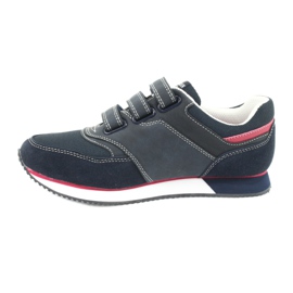 American Club Chaussures américaines RH21 bleu marine rouge 2