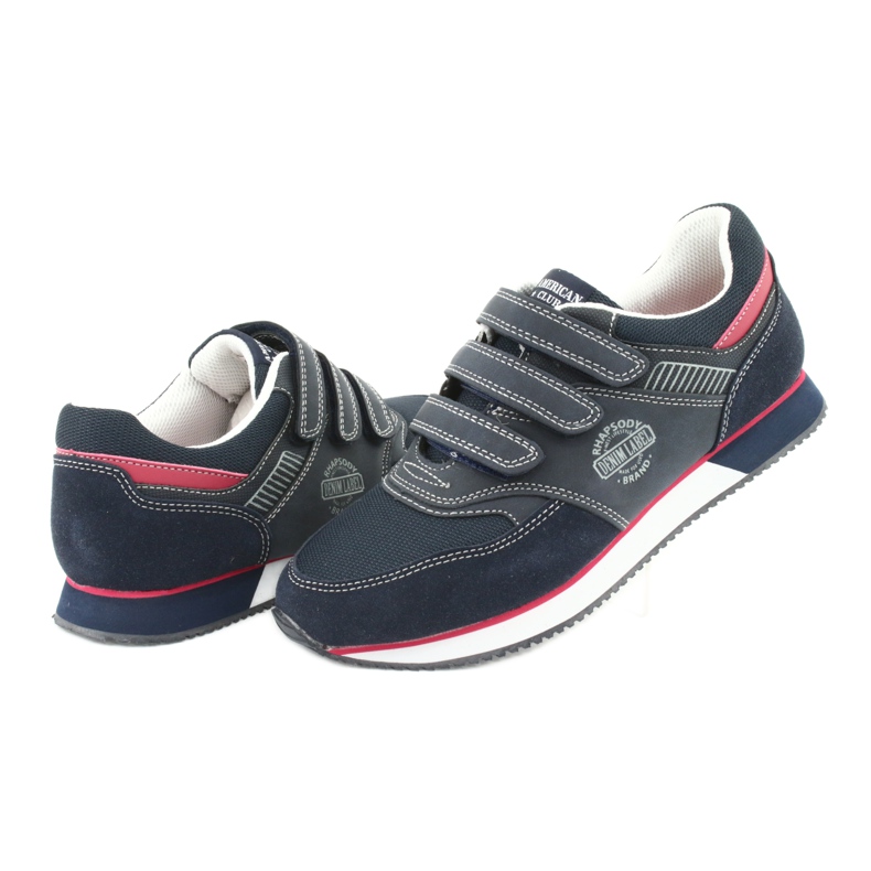 American Club Chaussures américaines RH21 bleu marine rouge 4