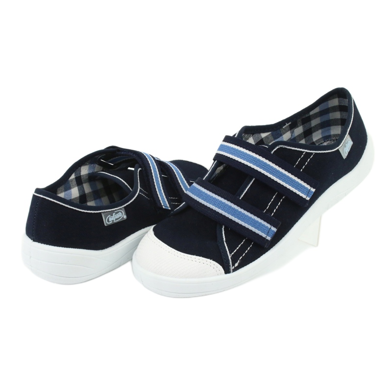 Chaussures pour enfants Befado 672Y049 blanc bleu marine bleu 4