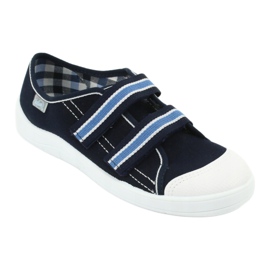 Chaussures pour enfants Befado 672Y049 blanc bleu marine bleu 1