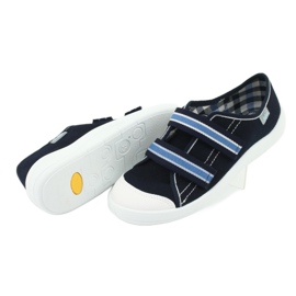 Chaussures pour enfants Befado 672Y049 blanc bleu marine bleu 5