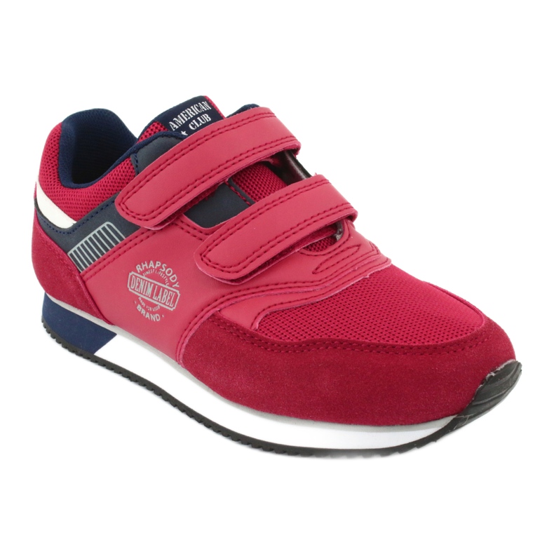 American Club Chaussures de sport américaines RH20 rouges blanche bleu marin 1