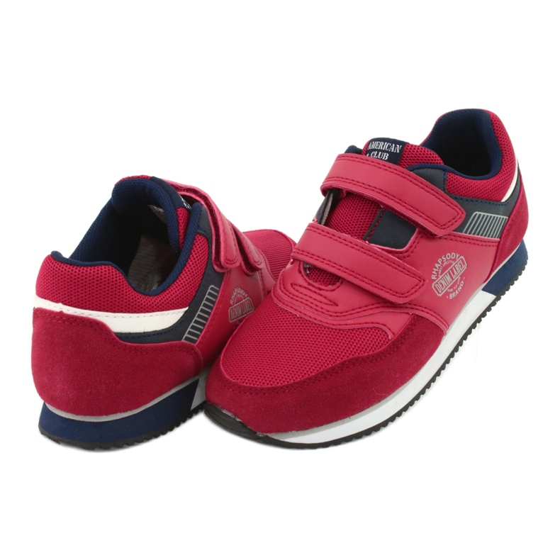 American Club Chaussures de sport américaines RH20 rouges blanche bleu marin 4