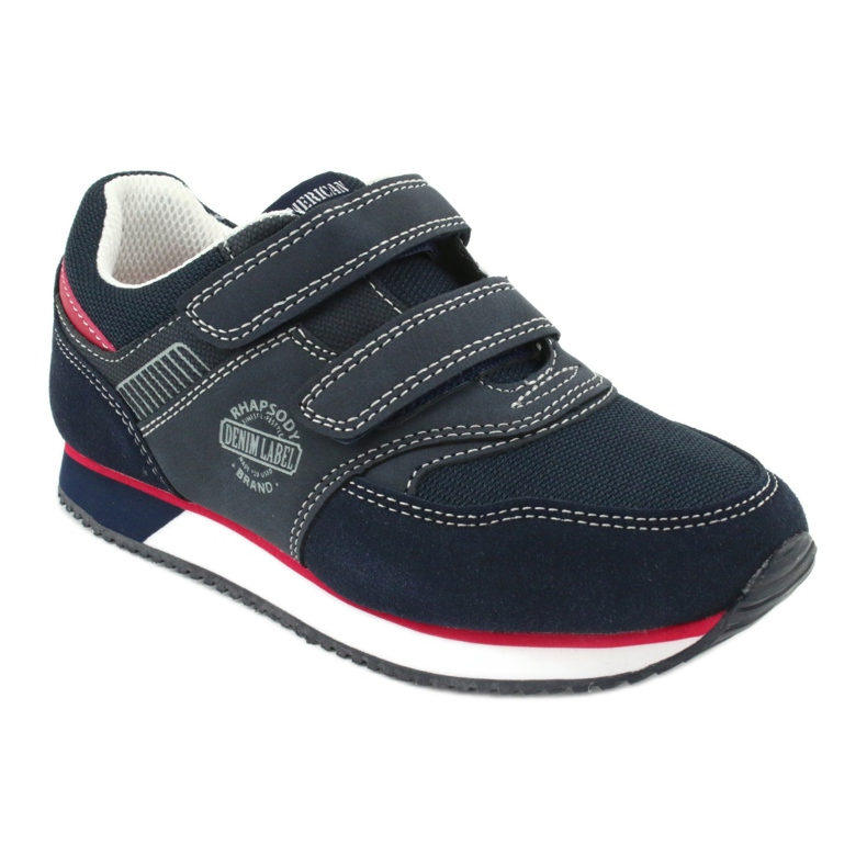 American Club Chaussures de sport américaines, bleu marine RH20 rouge 1