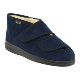 Chaussures en peau de mouton Befado 986D010 bleu marine 1