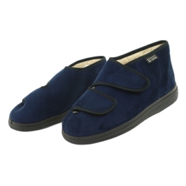 Chaussures en peau de mouton Befado 986D010 bleu marine 3