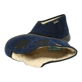 Chaussures en peau de mouton Befado 986D010 bleu marin 5 Chaussures en peau de mouton Befado 986D010 bleu marin 5