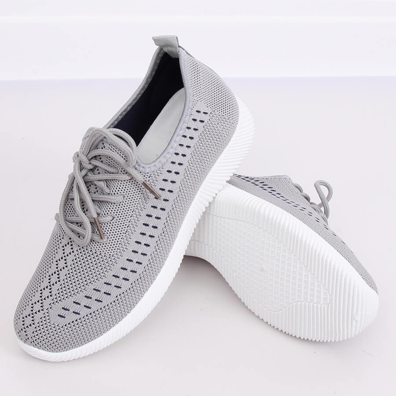 Gris MG1517 Chaussures de sport grises 1