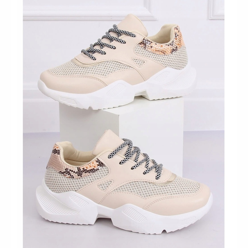 Chaussures de sport femme beiges BL192P Beige 1 Chaussures de sport femme beiges BL192P Beige 1