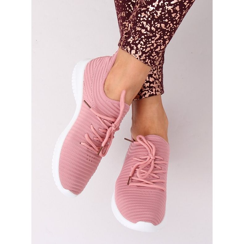 Rose 7759-Y Chaussures de sport roses 2
