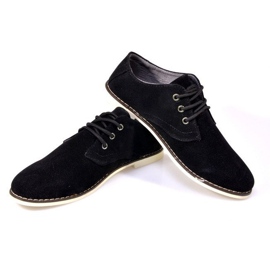 Chaussures en daim élégantes 611 noir le noir 6