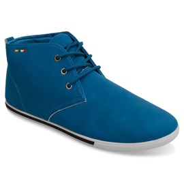 Baskets montantes bleues Skate 66511 1