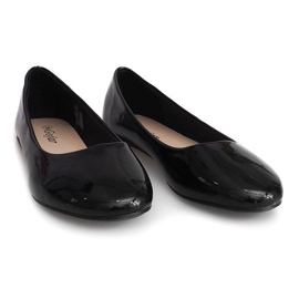 Ballerines laquées ZP-47A Noir 1