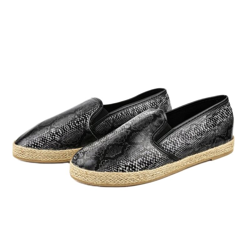 Espadrilles noires B216-1 1
