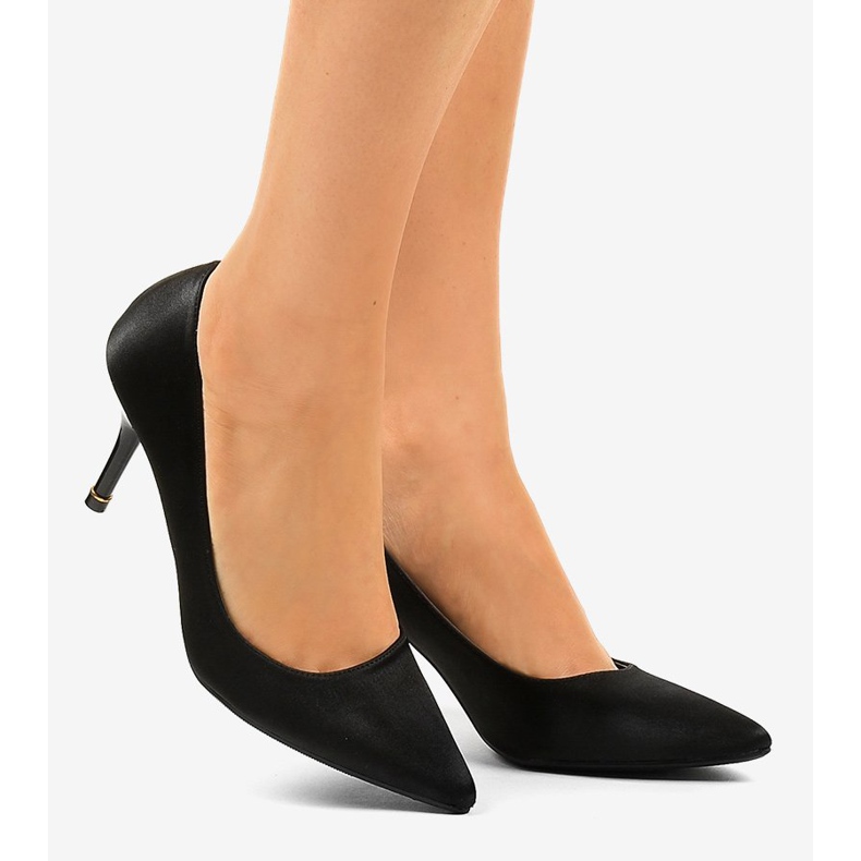 Escarpins noirs à talons bas 1756-255 le noir 2