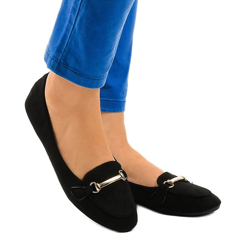 Mocassins noirs ballerines 2S2018-56 le noir 1