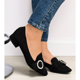 Escarpins en daim noir L419 le noir 6
