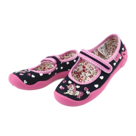 Chaussures enfant Befado 114X355 bleu marine rose gris 3
