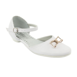 Escarpins communion ballerines Miko 707 blanc blanche 1