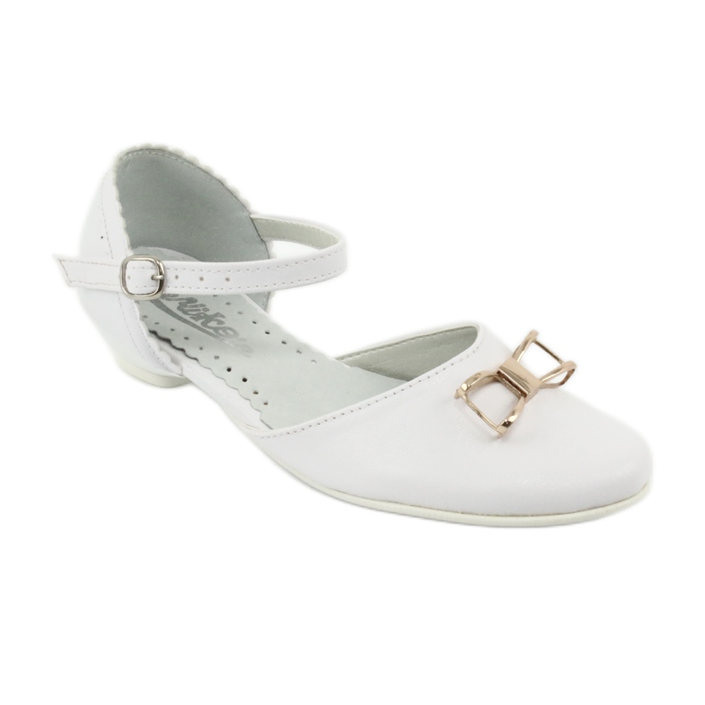 Escarpins communion ballerines Miko 707 blanc 1