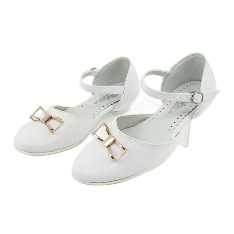 Escarpins communion ballerines Miko 707 blanc 3