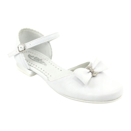 Escarpins communion ballerines Miko 671 blanc blanche 1 Escarpins communion ballerines Miko 671 blanc blanche 1