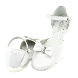 Escarpins communion ballerines Miko 671 blanc 4