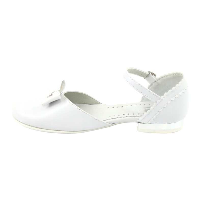 Escarpins communion ballerines Miko 671 blanc 2