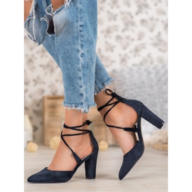 Goodin Escarpins attachés bleu 1