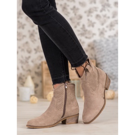 Filippo Bottes de cowboy ajourées brun 1