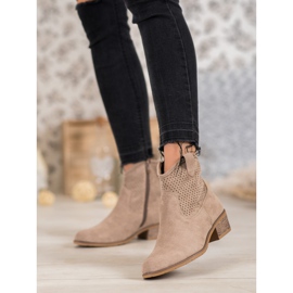 Filippo Bottes de cowboy ajourées brun 2