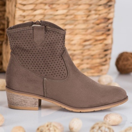 Filippo Bottes de cowboy ajourées brun 4