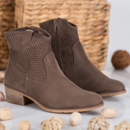 Filippo Bottes de cowboy ajourées brun 5