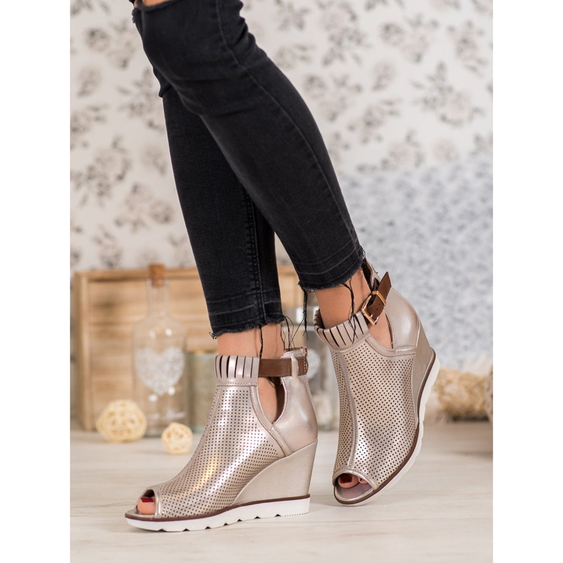 Filippo Bottines dorées 1