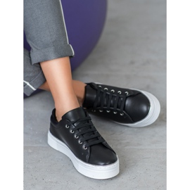 SDS Baskets de sport sur la plate-forme noir 1