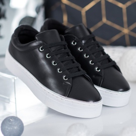 SDS Baskets de sport sur la plate-forme le noir 2