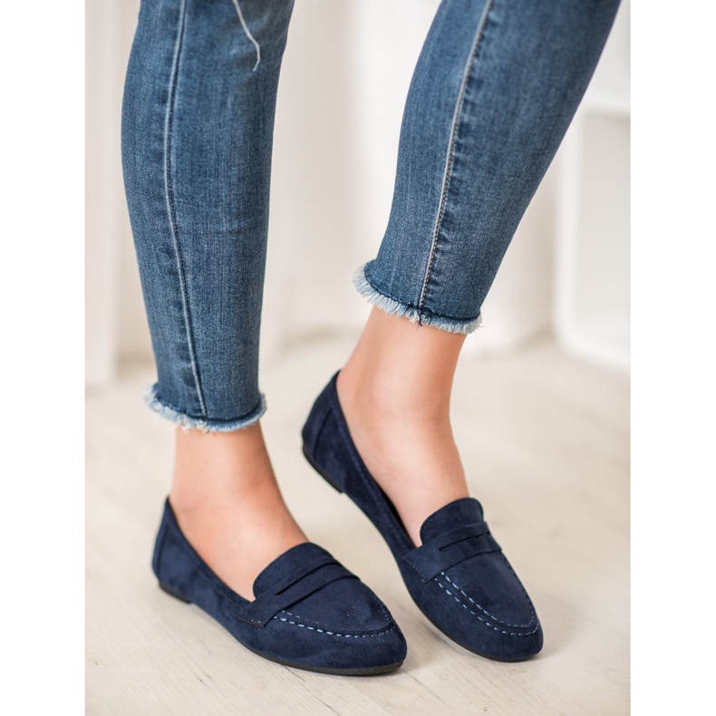 Fama Mocassins classiques bleu marin bleu 2