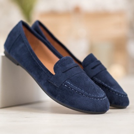 Fama Mocassins classiques bleu marine bleu 1