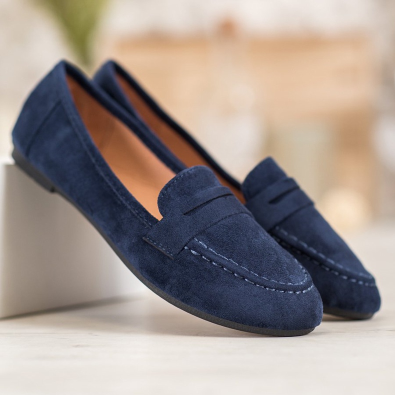 Fama Mocassins classiques bleu marin bleu 1