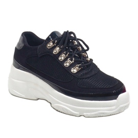 Baskets de sport noires J-8704 le noir 1