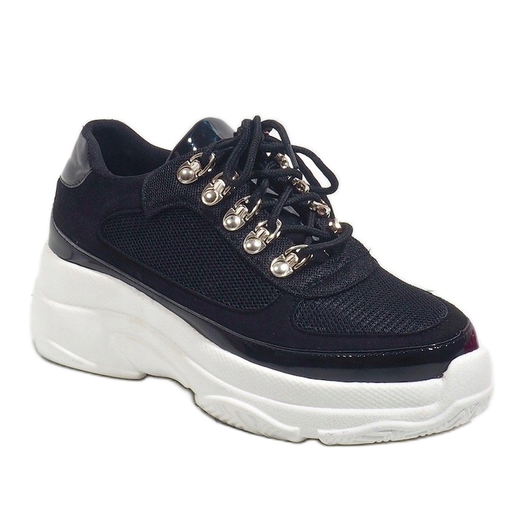 Baskets de sport noires J-8704 1