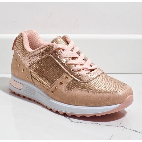 Baskets chaussures de sport roses X78 1