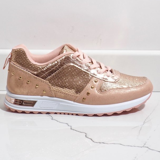 Baskets chaussures de sport roses X78 2