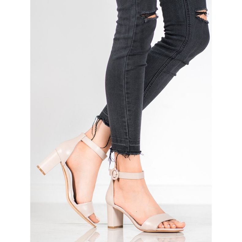 Evento Sandales classiques à talons hauts beige 1