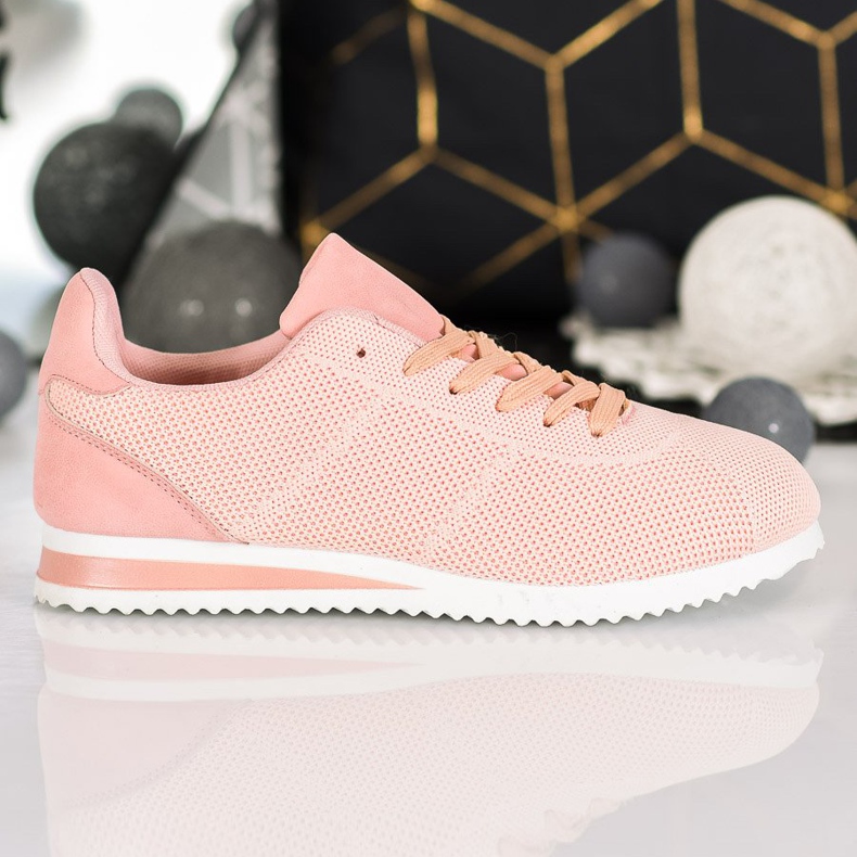 SHELOVET Chaussures attachées sur la plate-forme orange rose 2 SHELOVET Chaussures attachées sur la plate-forme orange rose 2