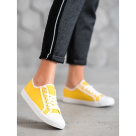 SHELOVET Baskets jaunes 1